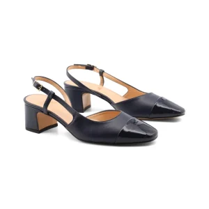 Decolleté slingback blu da donna