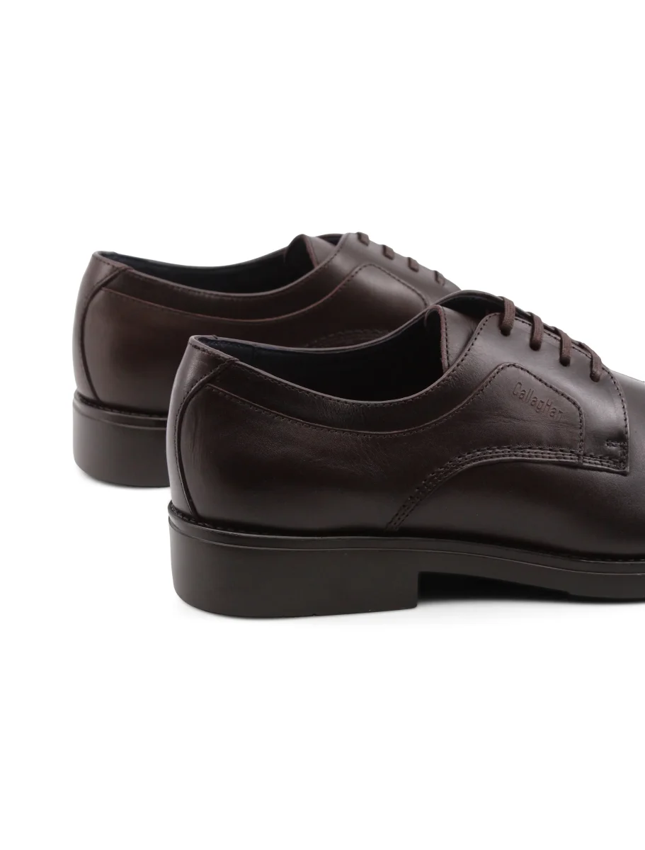 Stringata derby da uomo in vera pelle - immagine 6