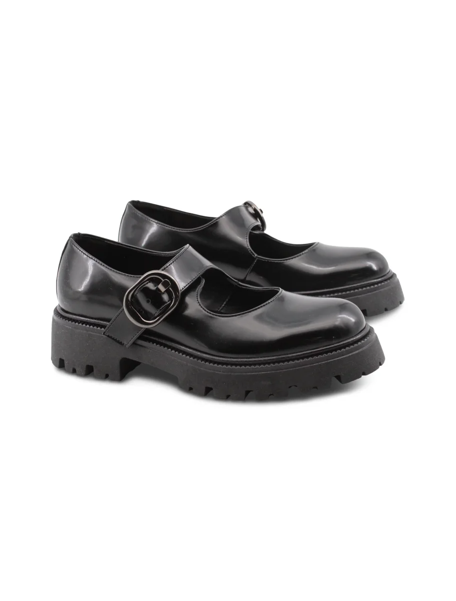 Ballerina nera mary jane da donna