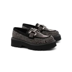 Mocassino chunky con borchie donna