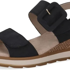 SANDALO CON ZEPPA CON FASCE REGOLABILE CAPRICE DONNA