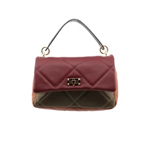 Borsa multicolor da donna in pelle