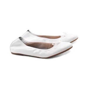 Ballerina in pelle con fiocco da donna