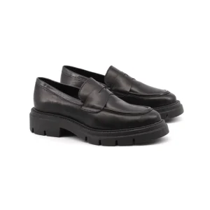 Mocassino chunky nero da donna