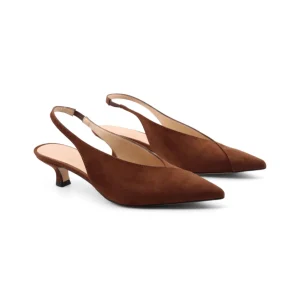 Décolleté slingback kitten heels donna