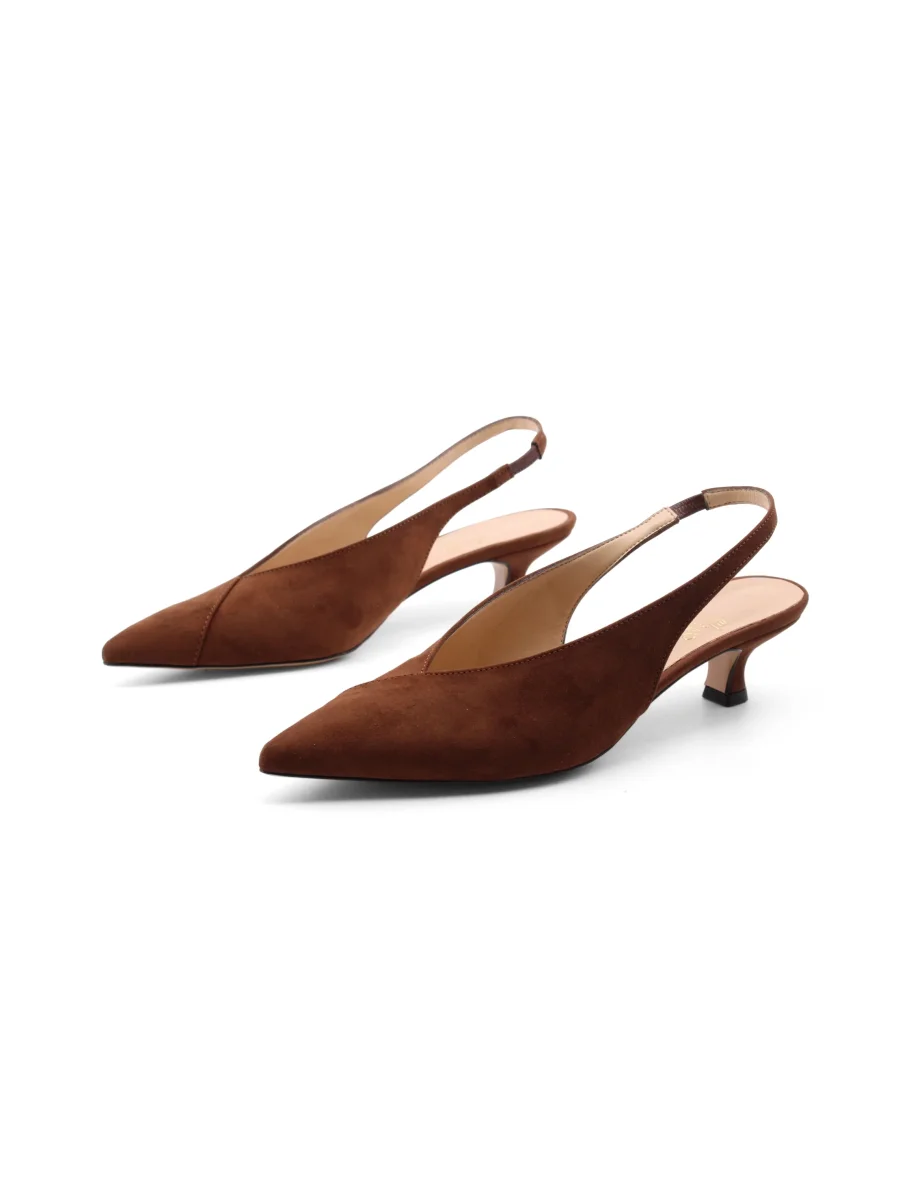 Décolleté slingback kitten heels donna - immagine 4