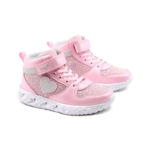 Sneaker alta con luci da bimba