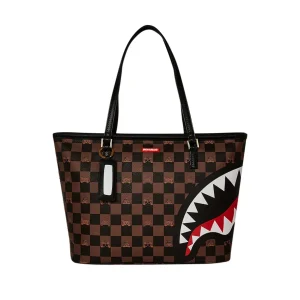 Peeking Character Check Tote borsa
