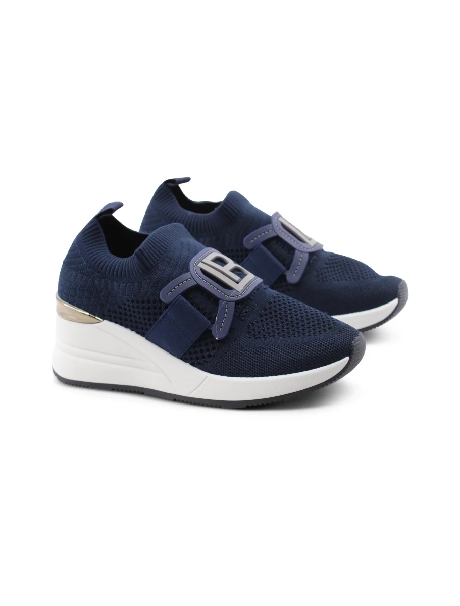 Sneaker slip on con zeppa da donna