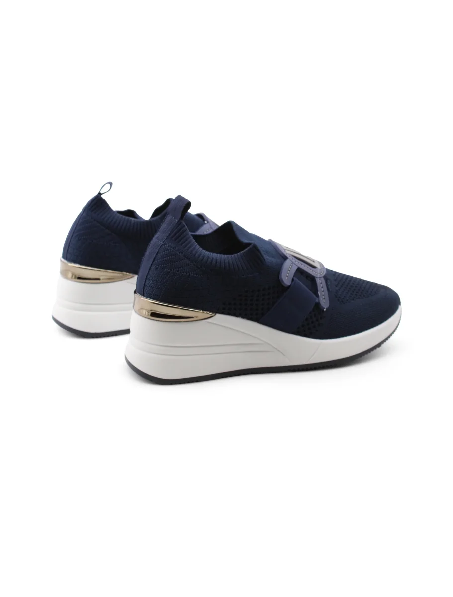 Sneaker slip on con zeppa da donna - immagine 4