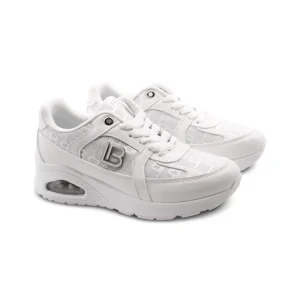 Sneaker bianca con cuscinetto ad aria