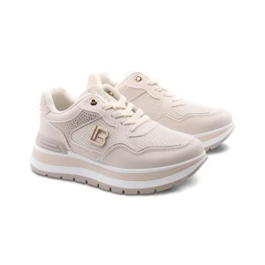 Sneaker platform con strass da donna