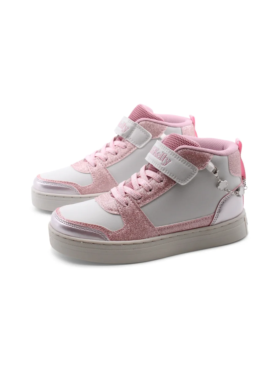 Gioiello sneaker alta con glitter bimba - immagine 4