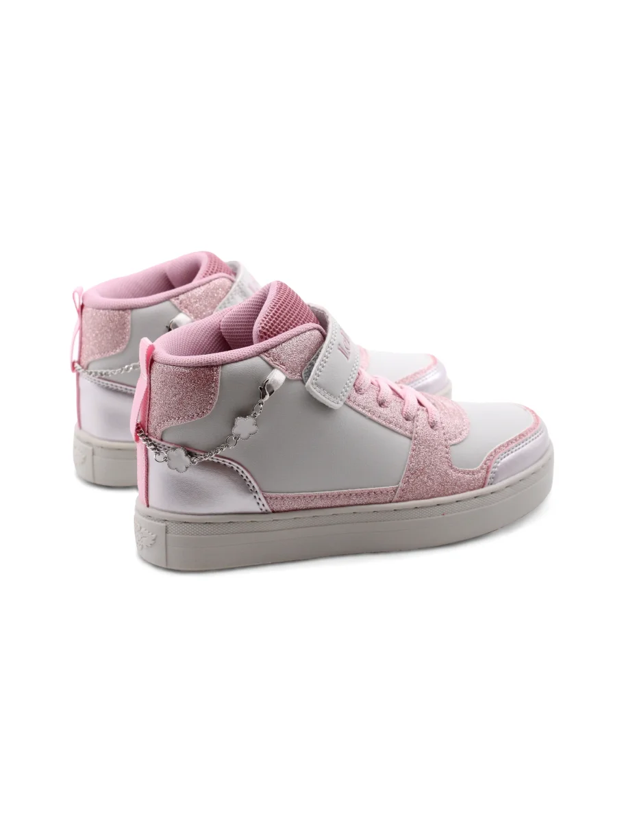 Gioiello sneaker alta con glitter bimba - immagine 5