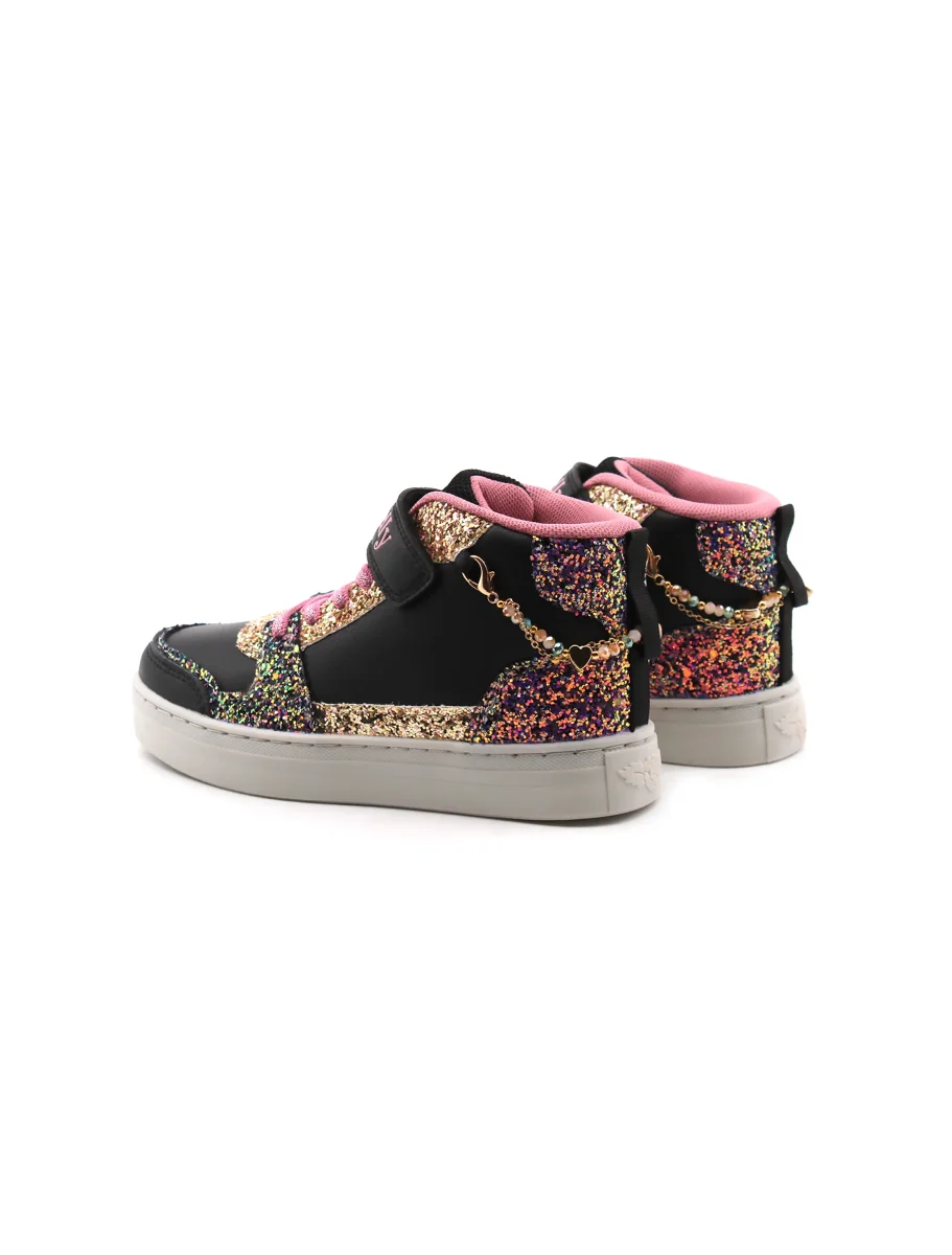 Gioiello sneaker alta con glitter bimba - immagine 5