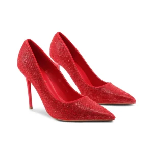 Décolleté strass con tacco a spillo