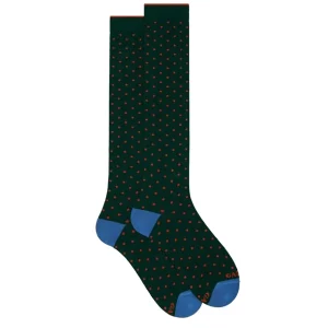 LD1619 calza lunga a pois da donna