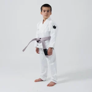 BJJ Gi bambino Kingz Kore V2 IBJJF Bianco
