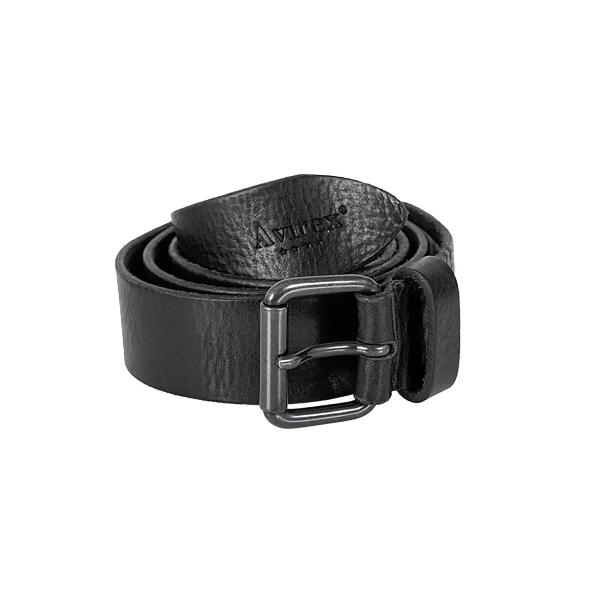 Cintura in vera pella nera da uomo - immagine 3