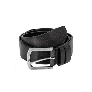 Cintura in vera pella nera da uomo
