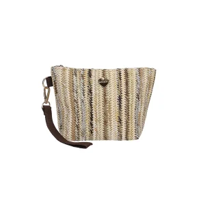 Pochette con intreccio da donna