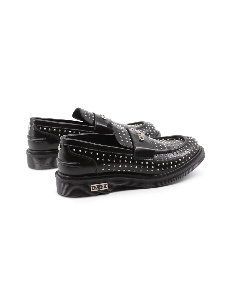 Sabbath 4575 mocassino nero con borchie - immagine 5