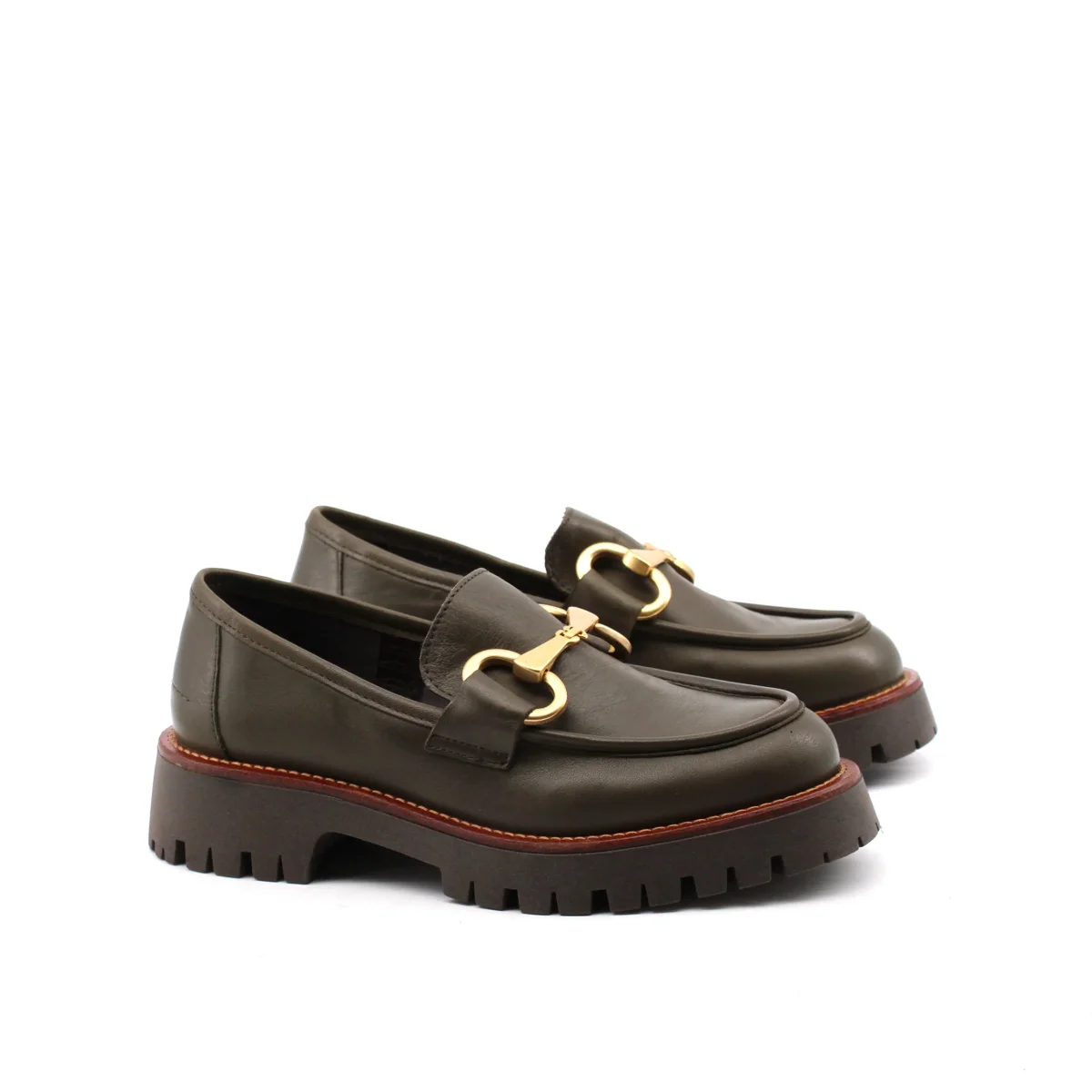 Mocassino Chunky in pelle con morsetto - immagine 7