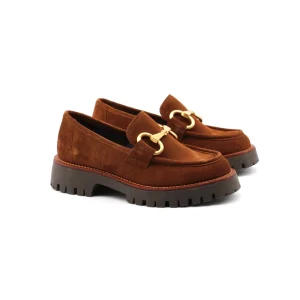 Mocassino Chunky scamosciato morsetto