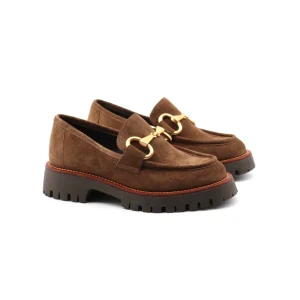 Mocassino Chunky scamosciato morsetto