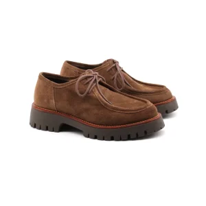 Stringata da donna in pelle scamosciata