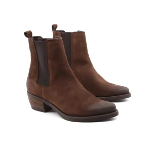 Stivaletto texano scamosciato da donna