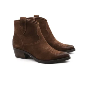 Stivaletto texano scamosciato da donna