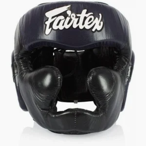 Caschetto Fairtex Diagonal Vision Sparring HG13 Nero-blu