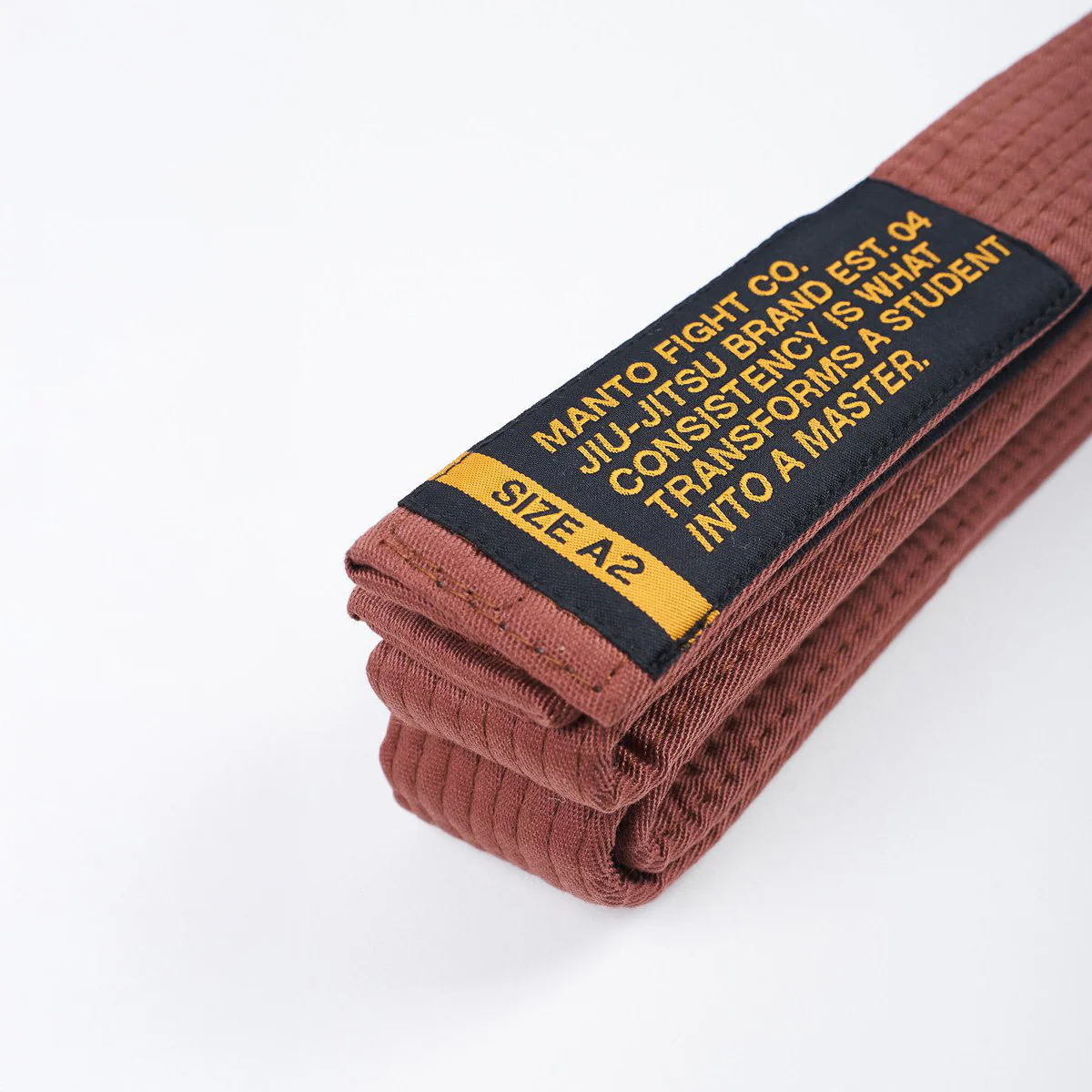 Cintura BJJ Manto Motto Marrone - immagine 3