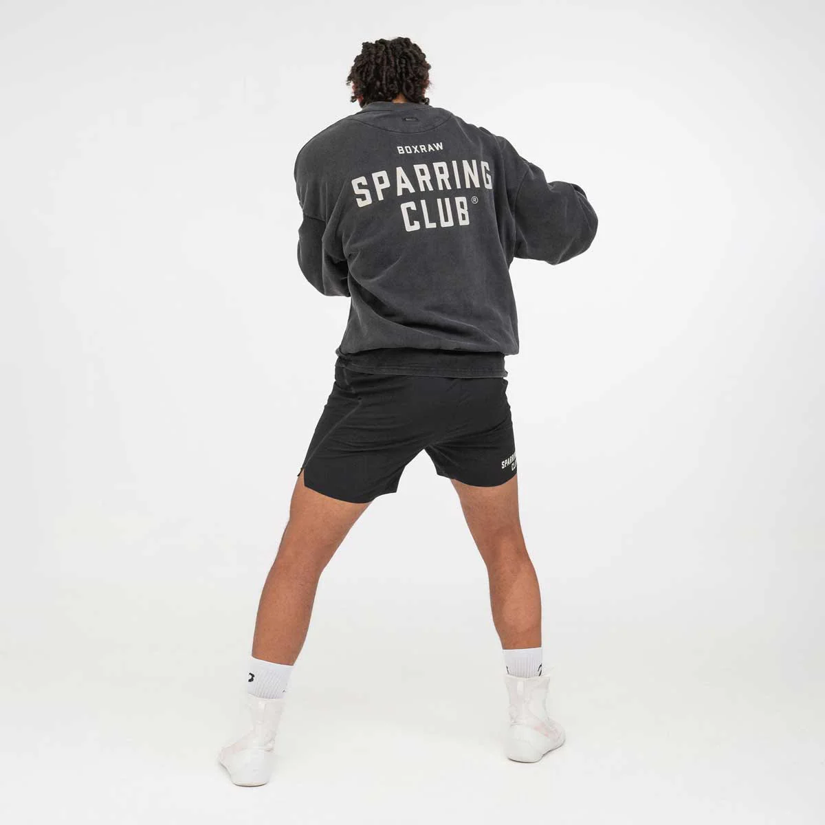 Felpa Boxraw Sparring Club Oversize Nero - immagine 5