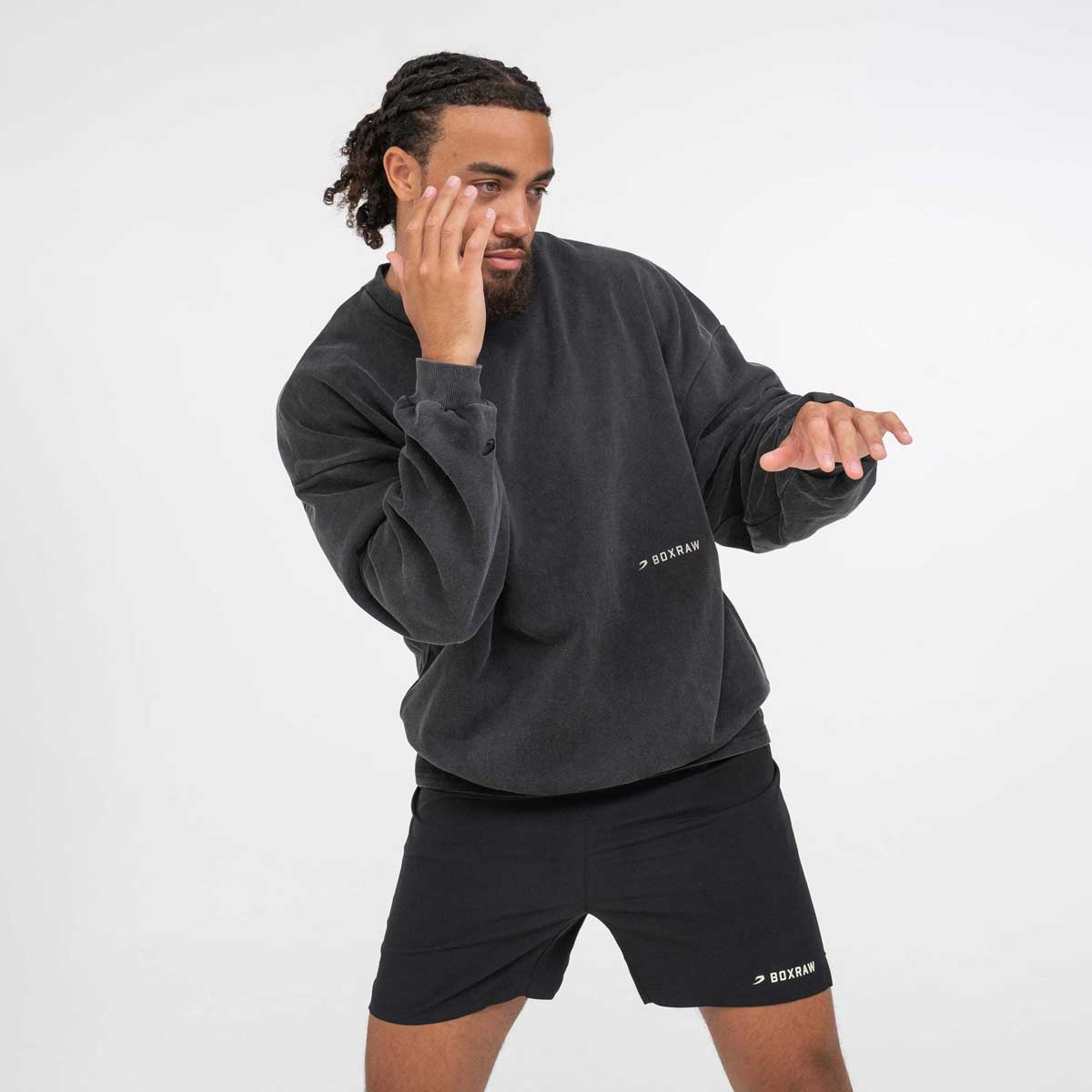 Felpa Boxraw Sparring Club Oversize Nero - immagine 7