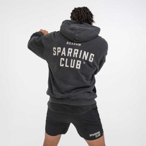 Felpa Boxraw Sparring Club Oversize con cappuccio e zip