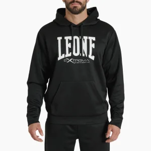 Felpa Leone Logo con cappuccio ABX119 Nero