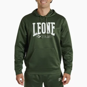 Felpa Leone Logo con cappuccio ABX119 Verde