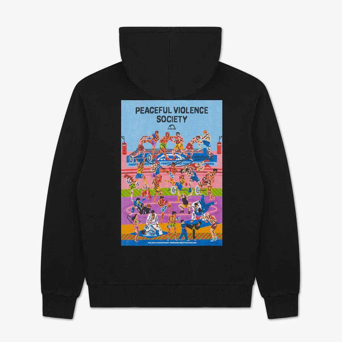 Felpa Manto Gym 3.0 con cappuccio Nero