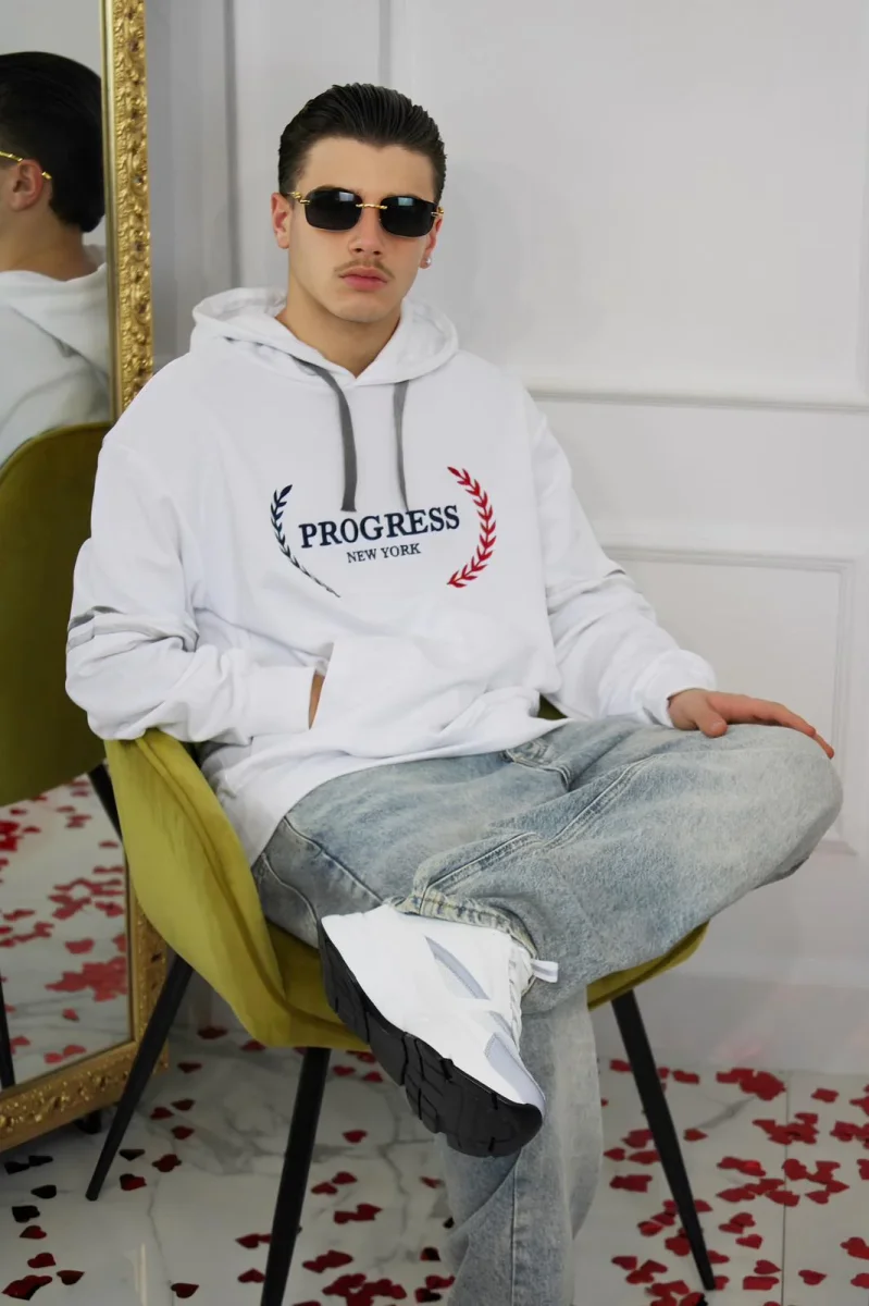 Felpa Progress Bianco