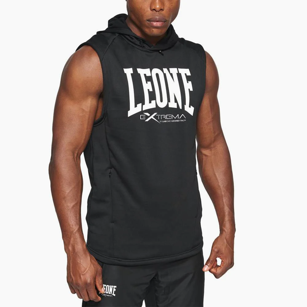 Smanicato Leone Extrema Logo con cappuccio ABX110 - immagine 3