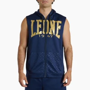 Felpa smanicata con cappuccio Leone DNA ABX720 Blu