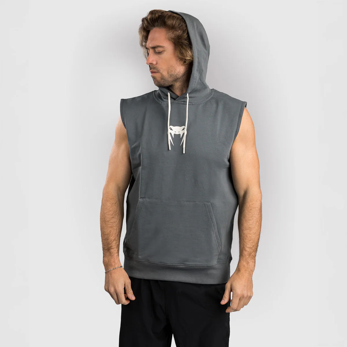 Felpa smanicata Venum Sparring con cappuccio Grigio - immagine 3