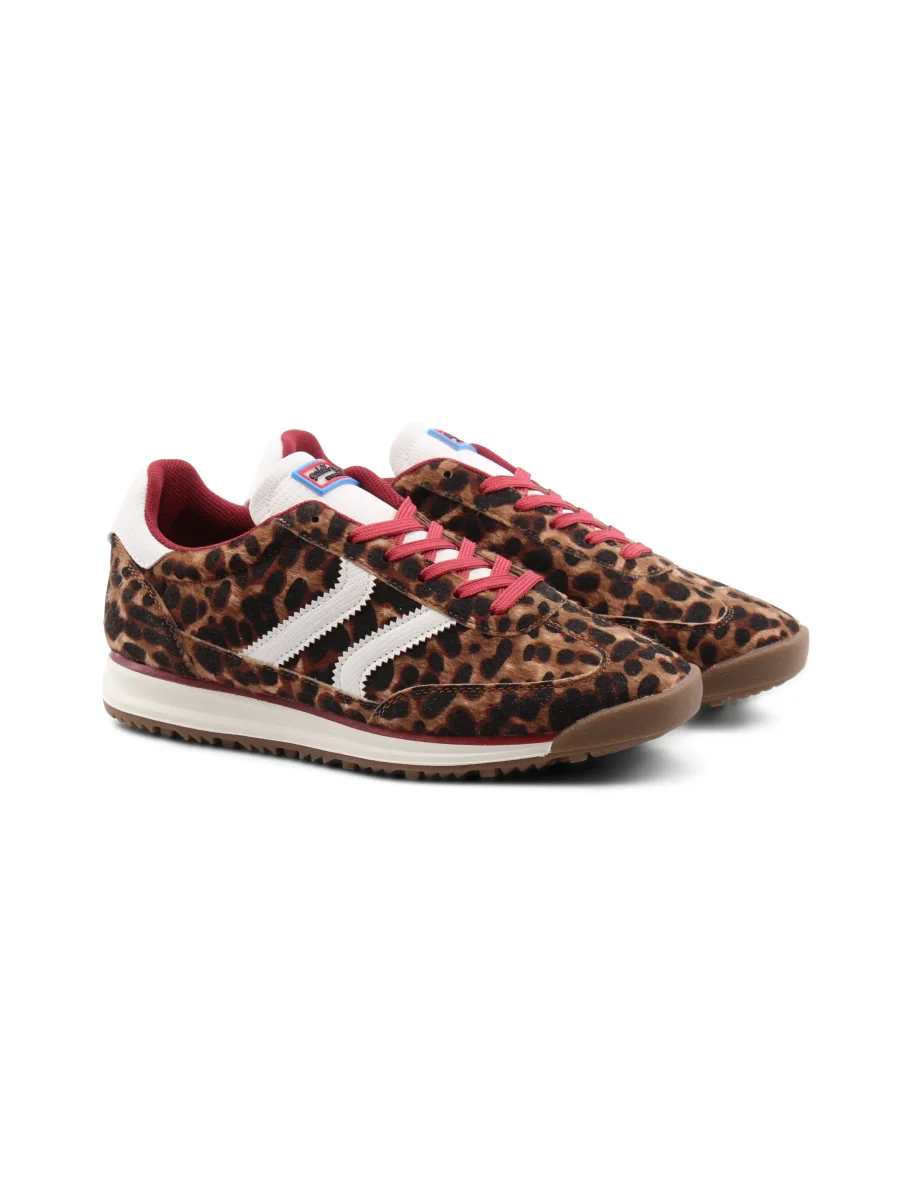 Sneaker leopardata da donna