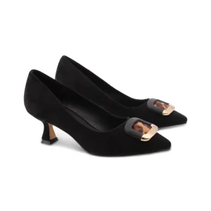 Décolleté con dettaglio animalier donna