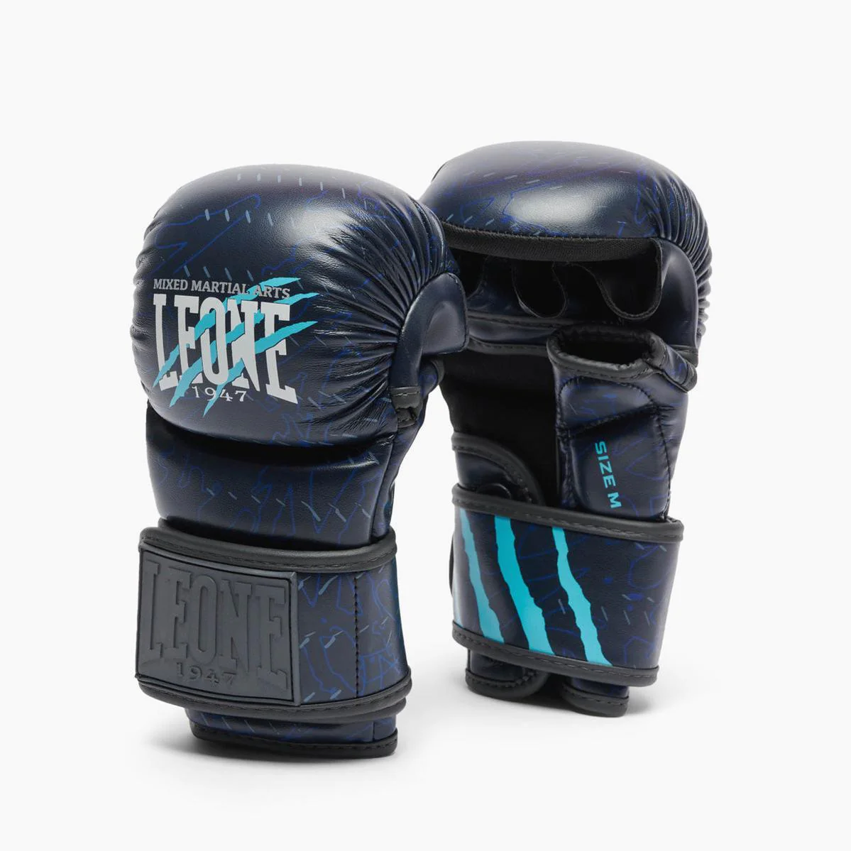 Guanti MMA Leone Primal Instinct Training GP116 con pollice Blu