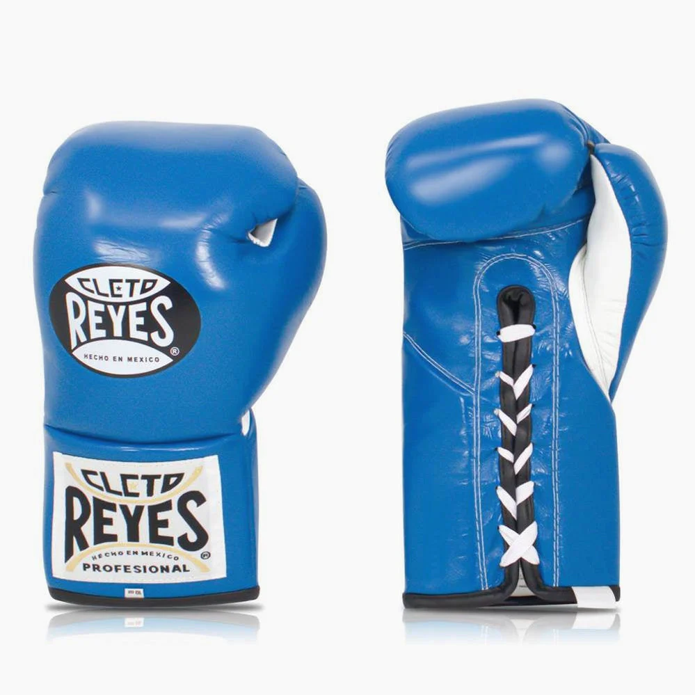 Guantoni Cleto Reyes Professional CB2 Blu con lacci - immagine 3