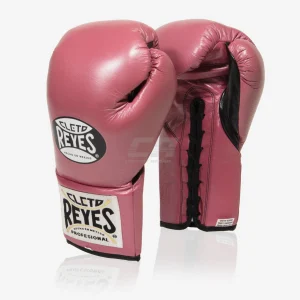 Guantoni Cleto Reyes Professional CB2 Rosa-nero con lacci