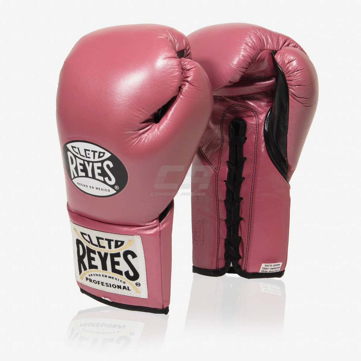 Guantoni Cleto Reyes Professional CB2 Rosa-nero con lacci